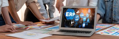 Pazarlama stratejisini planlamak için ERP girişimi kaynak planlama yazılımı