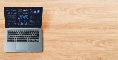 İş veri paneli, pazarlama stratejisi planlaması için iş zekası analizi sunar. Müşteri taleplerini analiz etmek ve iş dünyasının geleceğini önceden görmek için büyük veriler sunulur.