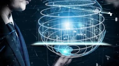 İnşaat tasarımında yenilikçi mimari ve yenilikçi mühendislik. Modern gayrimenkul ve emlak geliştirme kavramı.