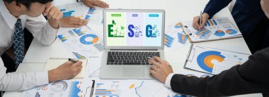 ESG 'nin canlı işletmeler için sosyal yönetim politikası ESG' nin yüksek puanını elde etmek için bir standart belirlemek