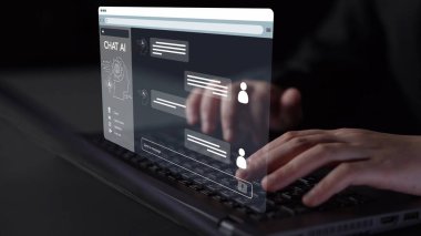 Yapay Zeka Asistanı Chatbot Prompt Mühendislik Tarafından Açıklanabilir Yapay Zeka Bilgileri ve Akıllı İş Desteği için LLM Derin Öğrenme Teknolojisi tarafından kontrol ediliyor. Muxer