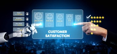 Yapay zeka, müşteri değerlendirmelerini tatmin, rafine hizmetleri geliştirmek ve marka itibarını artırmak için duygusal araçlar ve sanal asistanlarla analiz eder. Kefil