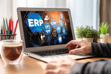 Pazarlama stratejisini planlamak için modern iş için ERP girişimi kaynak planlama yazılımı