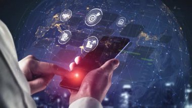 Proje yönetimi paneli proje yönetimi stratejisini, planlama, proje yönetimi iş akışını ve daha iyi koordinasyon için proje yönetim ikonlarını gösteriyor. Muxer