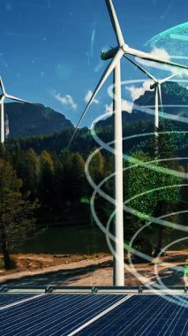 Çevre koruma teknolojisi ve yenilenebilir doğal kaynaklardan gelen temiz enerji ve güçle küresel sürdürülebilir ESG 'ye yaklaşmak