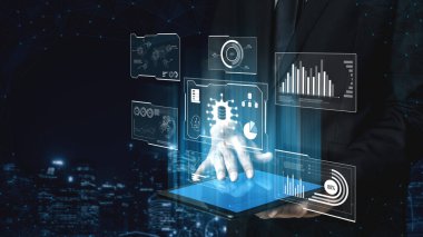 Analitik, içgörü ve performansı gösteren büyük bir veri gösterge paneli. Veriler kararları destekler, veriler eğilimleri ortaya çıkarır, veriler analitiği güçlendirir ve stratejiyi değiştirir. Kefil