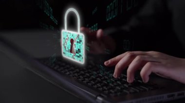 Siber tehditlere karşı siber güvenlik ve siber güvenlik stratejileri, sistem hacklemeleri, dijital ihlaller, ağ saldırıları ve güçlü siber güvenlik altyapısına sahip verilerin korunması. Thunk