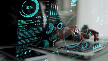 LLM Teknoloji, Büyük Veri, Makine Öğrenme, İş Desteği için Üretici AI, Geleceğin AI Teknolojisi ve Yapay Zeka Mühendisliği Asistan Beyin İşlemcisi. Thunk