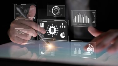 Analitik, içgörü ve performansı gösteren büyük bir veri gösterge paneli. Veriler kararları destekler, veriler eğilimleri ortaya çıkarır, veriler analitiği güçlendirir ve stratejiyi değiştirir. Latch