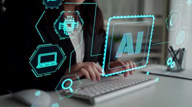 LLM Teknoloji, Büyük Veri, Makine Öğrenme, İş Desteği için Üretici AI, Geleceğin AI Teknolojisi ve Yapay Zeka Mühendisliği Asistan Beyin İşlemcisi. Thunk