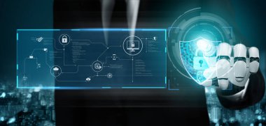 Yapay zeka, zeki tehdit tespiti, sanal asistan uyarıları ve yapay zeka sahibi dijital ihlallerle siber güvenliği güçlendirir. Kefil