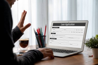 İnternet ağındaki mod dijital bilgi toplama için çevrimiçi kredi başvuru formu