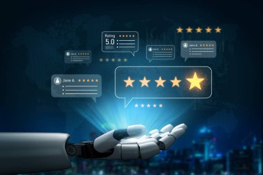 AI, daha derin güven anlayışları için gözden geçirme, değerlendirme ve müşteri geribildirimi yaparak müşteri değerlendirme ve değerlendirme sistemini geliştirir.