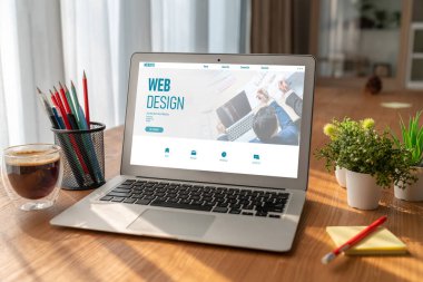 Web sitesi tasarım yazılımı çevrimiçi perakende ticaret ve e-ticaret için model şablonu sağlar