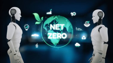 AI, net sıfır hedeflere ulaşmak ve dijital ticareti yeşil yenilikle dönüştürmek için eko-zeki araçlar ve sanal asistanlarla sürdürülebilirlik stratejisine rehberlik etmektedir. Çağ