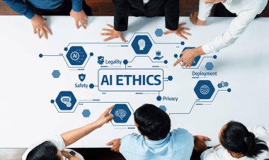 Profesyoneller, yapay zeka etiğinin hayati yönlerini tartışmak, yasallık, mahremiyet, güvenlik ve modern iş uygulamalarında konuşlanma stratejilerine odaklanmak için masa etrafında işbirliği yapıyorlar. Dostluk