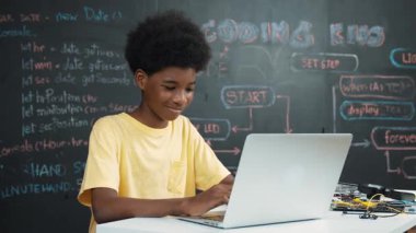 Akıllı Afrikalı öğrenci programlama ve kodlama yenilikçi sistemi, beyaz kız ise metaz ya da sanal dünyaya BTMG teknolojisi sınıfında kara tahtaya kurulmuş bir kafayla giriyor. Öğretim