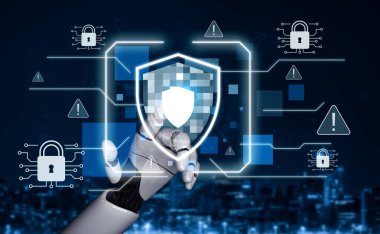 Yapay zeka, zeki tehdit tespiti, sanal asistan uyarıları ve yapay zeka sahibi dijital ihlallerle siber güvenliği güçlendirir. Kefil