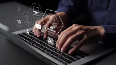 Yapay zeka öğrenme sistemi derin öğrenme, denetimli makine öğrenme ve doğal dil işleme gerektirir. Yapay zeka öğrenme diyagramı yapay zekanın otomasyon ve veri işlemede nasıl geliştiğini gösteriyor. Muxer