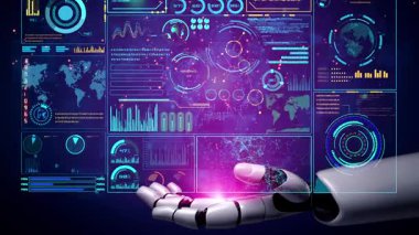 Yapay zeka, veri analizlerini öngörü modelleri, akıllı gösterge panelleri ve veri odaklı iş kararları için sanal asistan içgörüleri ile yürütüyor..
