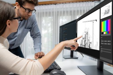 Mimari iş ve profesyonel tasarımcı için mimari tasarım canlı yazılım uygulaması