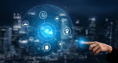 Yapay zeka işbirliği ve bağlantı, veri, otomasyon ve dijital ağları sorunsuz bir süreç içinde birbirine bağlayarak Al, sistem ve bağlantıyı geliştirir.