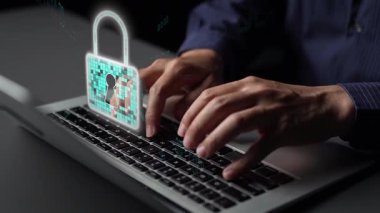 Siber tehditlere karşı siber güvenlik ve siber güvenlik stratejileri, sistem hacklemeleri, dijital ihlaller, ağ saldırıları ve güçlü siber güvenlik altyapısına sahip verilerin korunması. Thunk