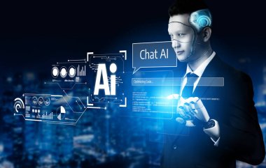 Yapay Zeka Asistanı Chatbot Prompt Mühendislik Tarafından Açıklanabilir Yapay Zeka Bilgileri ve Akıllı İş Desteği için LLM Derin Öğrenme Teknolojisi tarafından kontrol ediliyor. Kefil