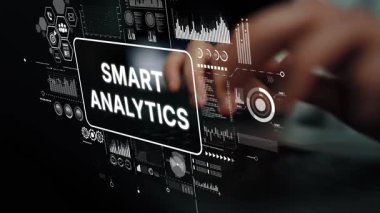 Profesyonel Eller, Akıllı Analitik Kontrol Paneli ile Veri Sürükleyici İş Sezgileri ve Görselleştirme. Asemptotik akıllı veri analitiği.