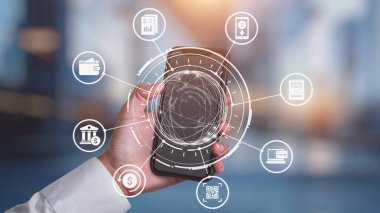 Çevrimiçi bankacılık ve dijital bankacılık yeniliği finans ve teknolojiyi birleştirir, çevrimiçi bankacılık sistemlerini optimize eder, mobil bankacılık hizmetleri ve kusursuz deneyim için fintech. Spire.