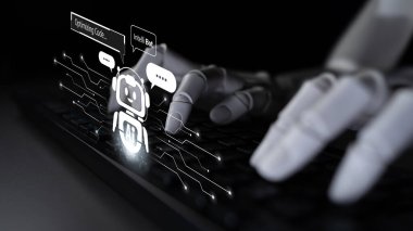 Yapay Zeka Asistanı Chatbot Prompt Mühendislik Tarafından Açıklanabilir Yapay Zeka Bilgileri ve Akıllı İş Desteği için LLM Derin Öğrenme Teknolojisi tarafından kontrol ediliyor. Latch