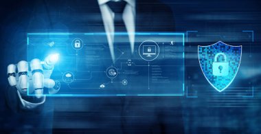 Yapay zeka, zeki tehdit tespiti, sanal asistan uyarıları ve yapay zeka sahibi dijital ihlallerle siber güvenliği güçlendirir. Kefil