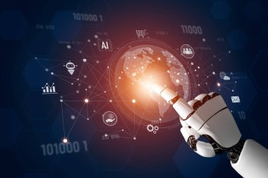 AI, verileri, ticareti, iletişimi ve finansal hizmetleri birleştiren küresel bir dijital ekosistem entegre ederek akıllı, otomatikleştirilmiş ve ölçeklenebilir ekonomik dönüşümü