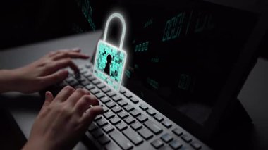 Siber tehditlere karşı siber güvenlik ve siber güvenlik stratejileri, sistem hacklemeleri, dijital ihlaller, ağ saldırıları ve güçlü siber güvenlik altyapısına sahip verilerin korunması. Thunk