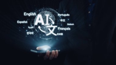 Birden fazla dille küresel iletişim, dijital çeviri araçları, çok dilli teknoloji, kültürler arası iletişim ve sanal dil öğrenme ortamları. Elide