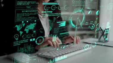 Sürdürülebilir iş uygulamaları, yeşil yenilik, çevre dostu çözümler, iklim hareketi ve çevresel hedefleri ve kurumsal sorumluluğu destekleyen uzun vadeli sürdürülebilirlik stratejileri. Thunk