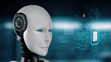 LLM Teknoloji, Büyük Veri, Makine Öğrenme, İş Desteği için Üretici AI, Geleceğin AI Teknolojisi ve Yapay Zeka Mühendisliği Asistan Beyin İşlemcisi. Çağ