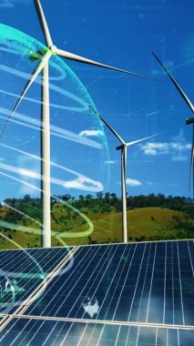 Çevre koruma teknolojisi ve yenilenebilir doğal kaynaklardan gelen temiz enerji ve güçle küresel sürdürülebilir ESG 'ye yaklaşmak