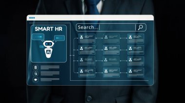 İnsan kaynakları yönetiminin dijital bir arayüzde sergilenen yapay zeka teknolojisinden yararlanan modern bir temsili, işe alım ve yetenek yönetiminin geleceğini gösteriyor. Dörtgen