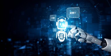 Yapay Zeka Asistanı Chatbot Prompt Mühendislik Tarafından Açıklanabilir Yapay Zeka Bilgileri ve Akıllı İş Desteği için LLM Derin Öğrenme Teknolojisi tarafından kontrol ediliyor. Kefil