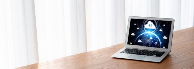 Mod uzak çalışma ve kişisel veri depolama için bulut hesaplama yazılımı