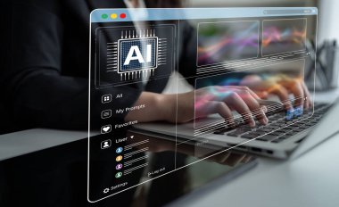 Yapay zeka platformu dinamik arayüzle resim üretiyor. Yapay zeka görüntüsünde yapay zeka içeriği ortaya çıkar. Yapay zeka, yapay zeka tasarım motorundan çoklu görüntü yüklüyor. Eğri