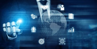 Yapay zeka, sanal analitikler, sınır ötesi planlama ve stratejik uluslararası büyüme için akıllı finansal araçlarla küresel pazarlamayı destekler. Kefil