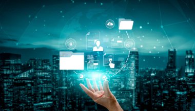 Güvenli dosya depolama, organize erişim ve doğrulama, yükleme, analitik ve onay süreci de dahil olmak üzere verimli dijital iş akışı için belge yönetim sistemi