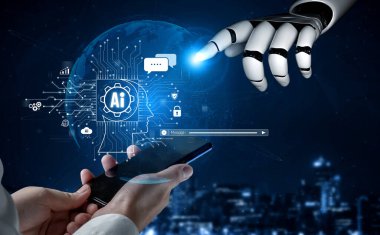 Yapay Zeka Asistanı Chatbot Prompt Mühendislik Tarafından Açıklanabilir Yapay Zeka Bilgileri ve Akıllı İş Desteği için LLM Derin Öğrenme Teknolojisi tarafından kontrol ediliyor. Kefil