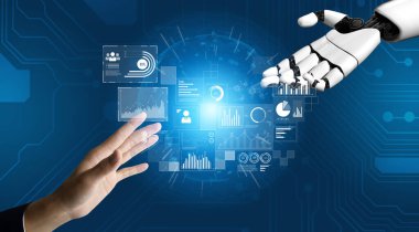 Yapay zeka, veri analizi gösterge paneli ile etkileşime girer, eğilimleri okur, kararları geliştirir ve gelişmiş veri analiz yetenekleri kullanılarak görüşleri geliştirir. Kefil