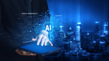 LLM Teknoloji, Büyük Veri, Makine Öğrenme, İş Desteği için Üretici AI, Geleceğin AI Teknolojisi ve Yapay Zeka Mühendisliği Asistan Beyin İşlemcisi. Eğri