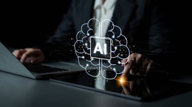 LLM Teknoloji, Büyük Veri, Makine Öğrenme, İş Desteği için Üretici AI, Geleceğin AI Teknolojisi ve Yapay Zeka Mühendisliği Asistan Beyin İşlemcisi. Eğri