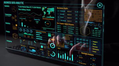 Modern dijital işletmelerde veri analizi ve gerçek zamanlı analitik, öngörü veri modellemesi, iş zekası analizleri ve veri odaklı karar verme stratejisi. Thunk