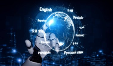 Yapay zeka, çok dilli sanal asistanlar, gerçek zamanlı dil çevirileri ve kültürel bağlantı için dijital araçlarla küresel dil iletişimini kurar. Kefil